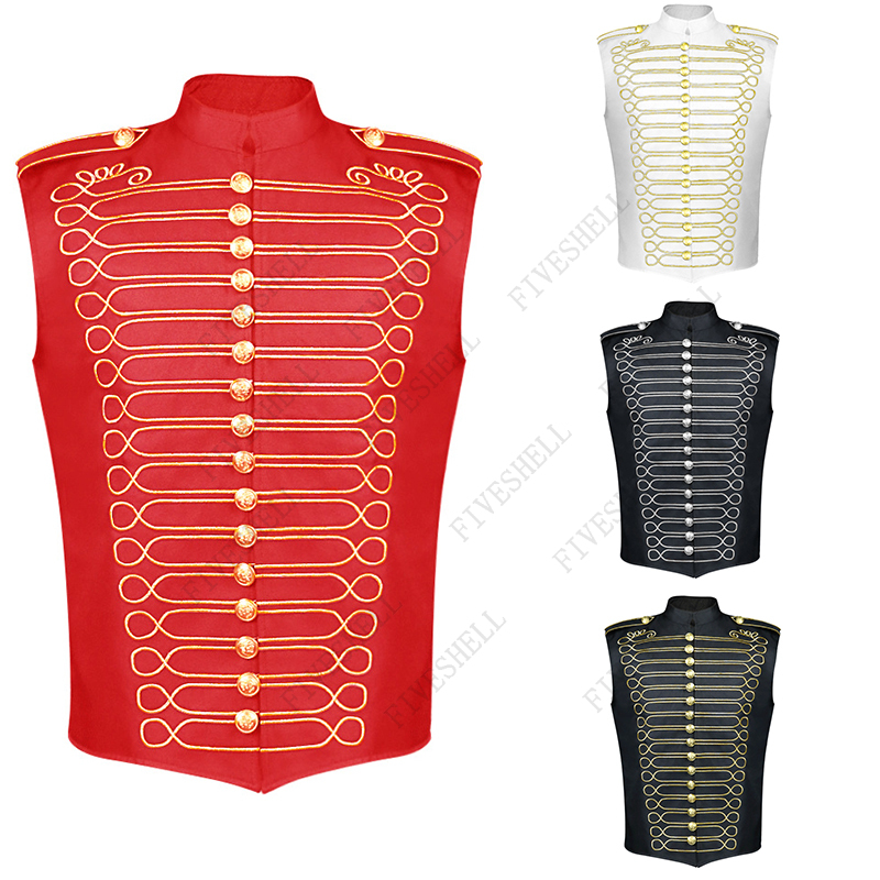 Anime Cosplay Romance - Volwassen Cosplay Rock Band Rood Vest