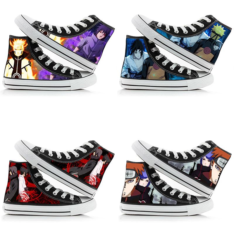 Anime Cosplay Ideas For Couples - Naruto Uzumaki hoge canvas schoenen voor