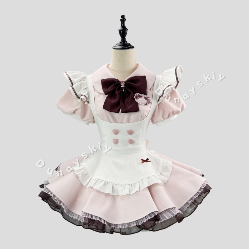 Anime Cosplay Plus Size - Zoete Lolita Maid Cosplay Jurk Plus