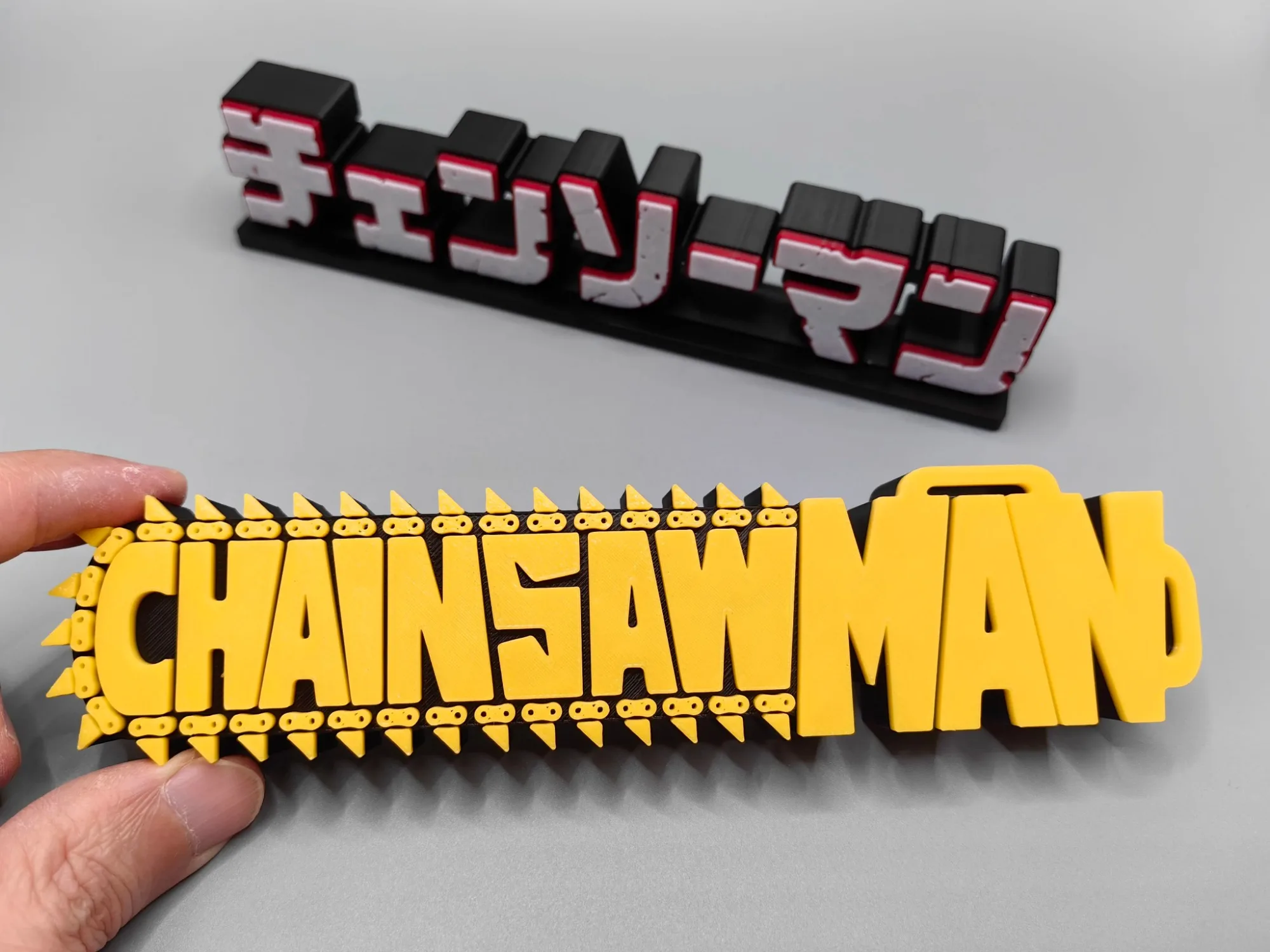 Chainsaw Man Cosplay - Anime Chainsaw Man 3D Logo Model