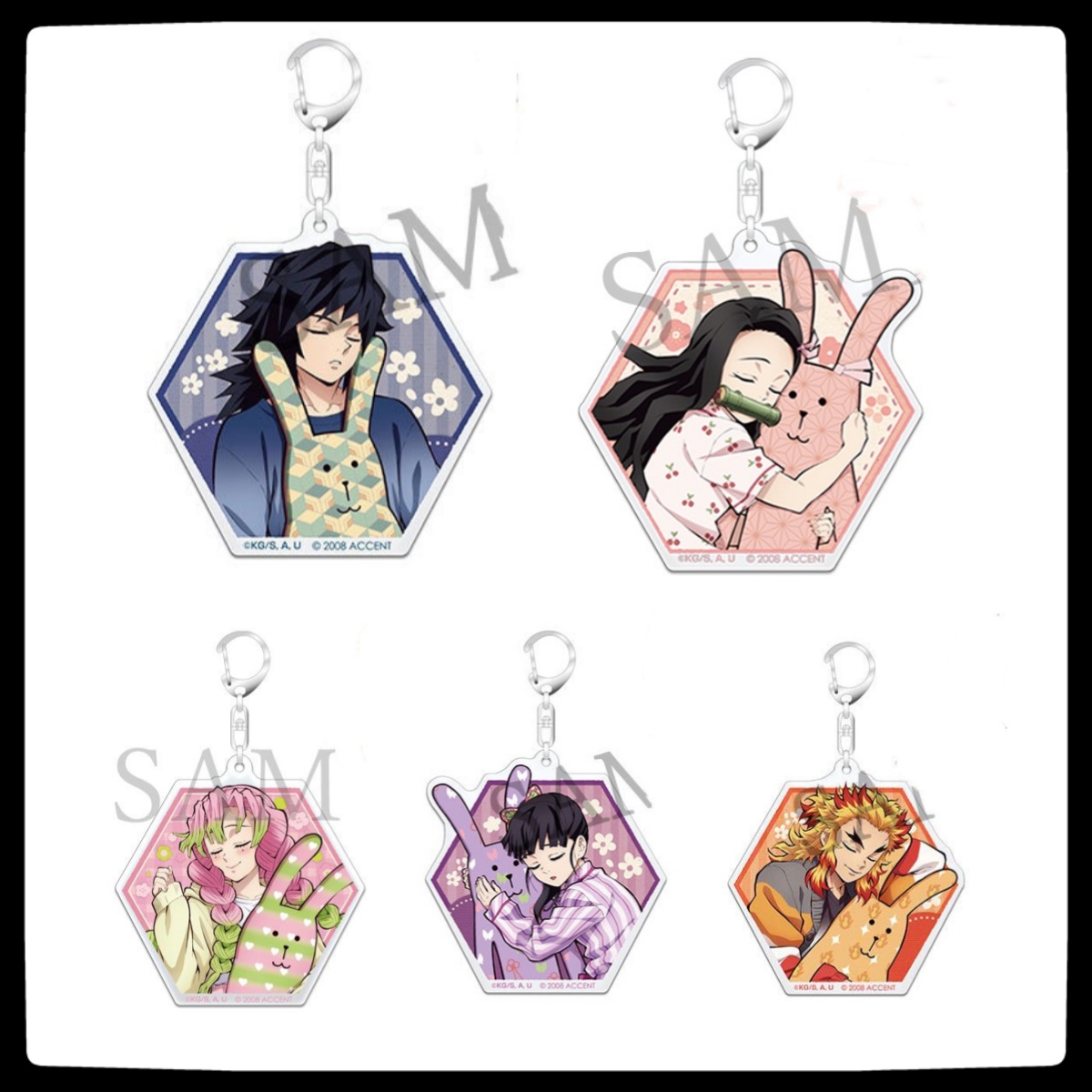 Cosplay Anime Zenitsu - demon slayer acryl sleutelhanger Tanjiro Immortal