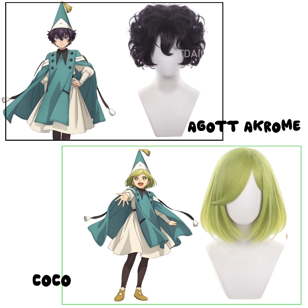 Cosplay Anime Black Hair - Heksenhoed Atelier Agott Akrome Coco Cosplay