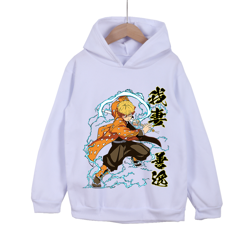 Cosplay Anime Zenitsu - Demon Slayer Zenitsu Anime Katoenen Hoodie