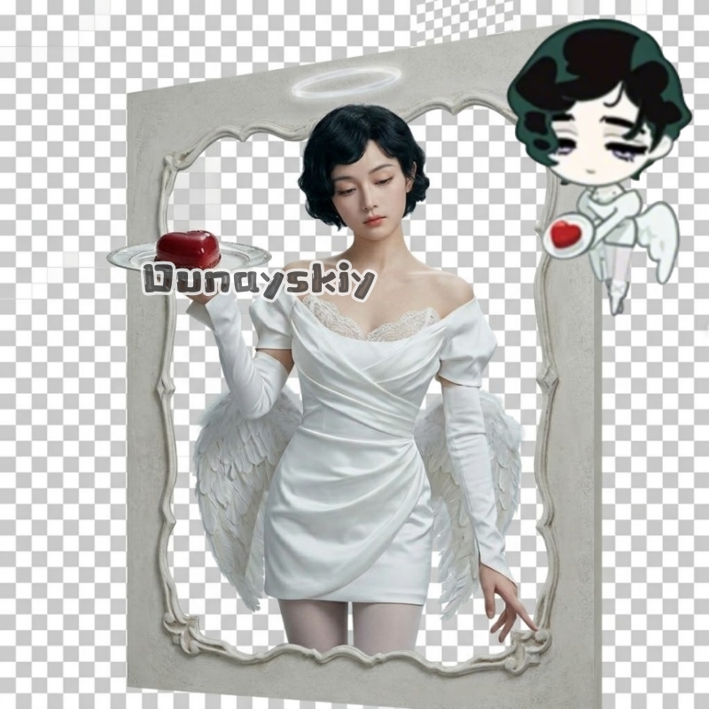 Cosplay Anime Black Hair - Sua Nieuwe Kleding Diagram Cosplay Kostuum