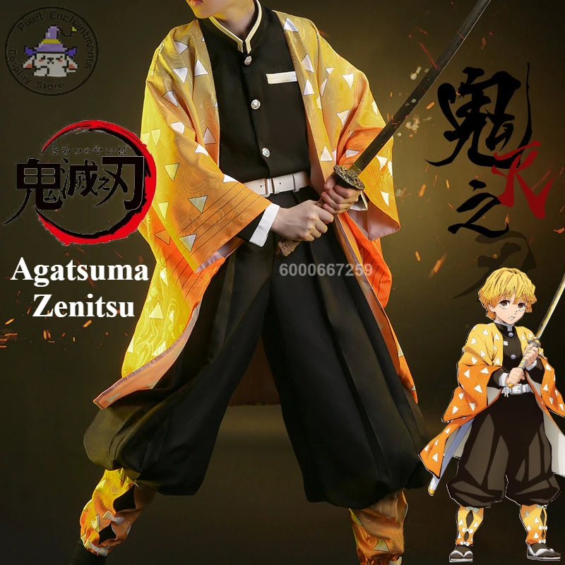 Cosplay Anime Zenitsu - Demon Sayers Anime Demon Slayer: Kimetsu
